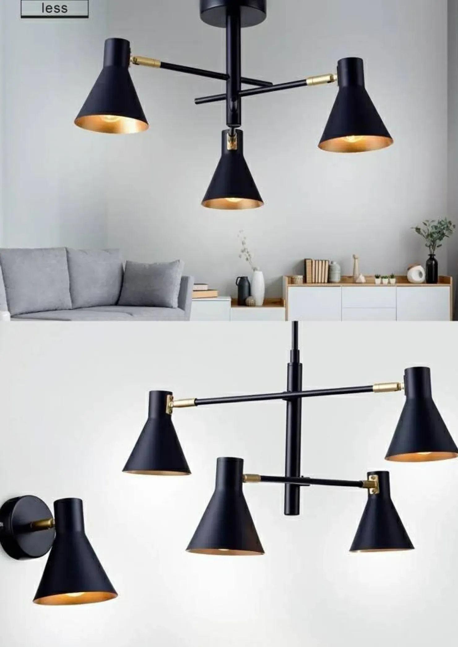 Minimalistyczny reflektor ścienny 21-70968 LESS | Kaja Oświetlenie*Sklep Kaja Hot