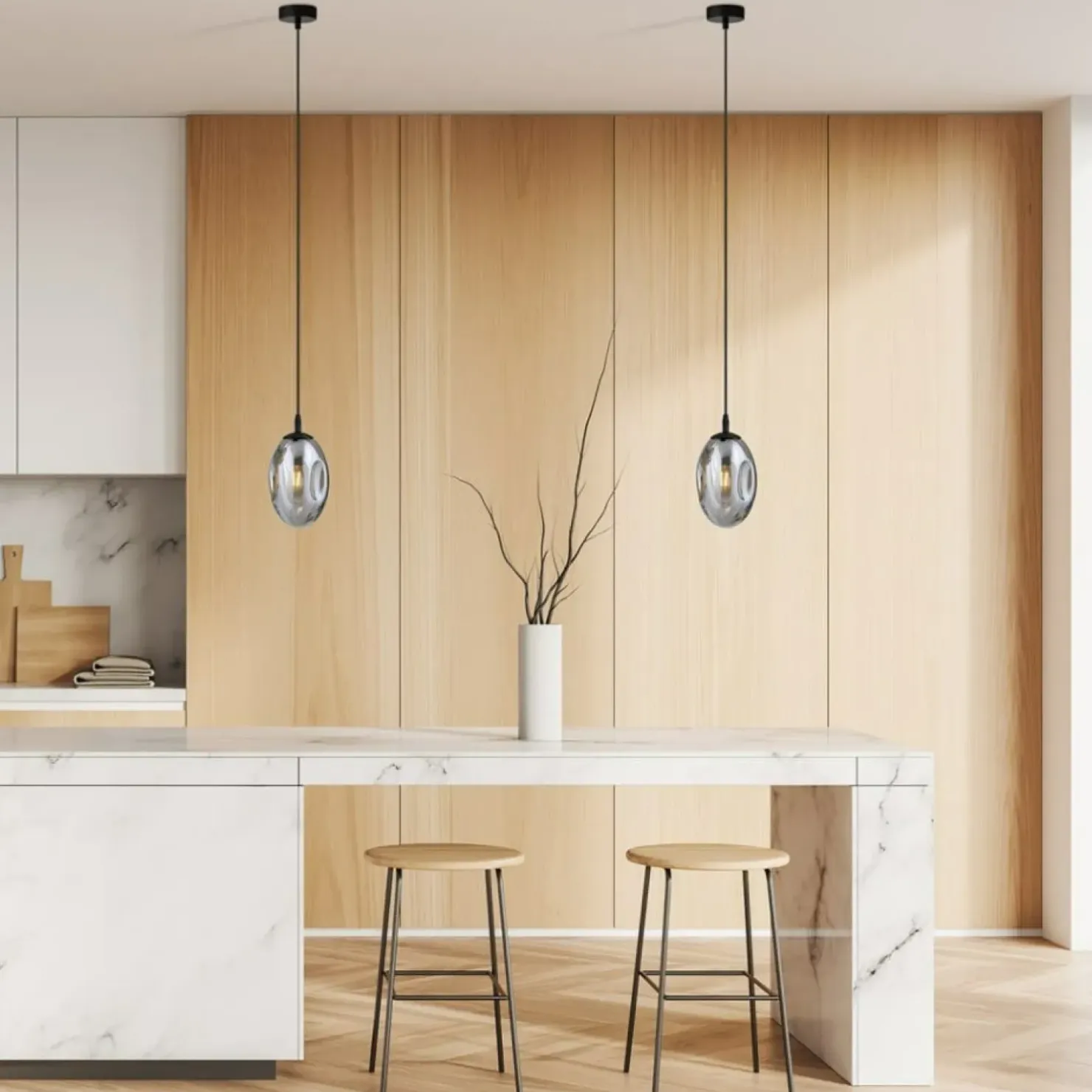 Store Sklep Kaja Minimalistyczny zwis nad blat kuchenny 1266/1 z serii ASTRAL | Kaja