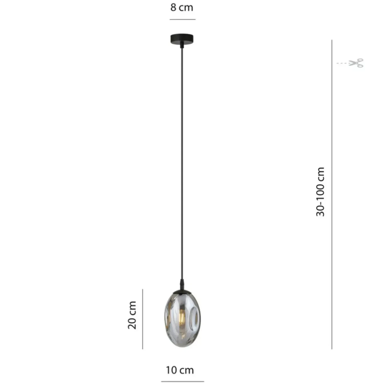 Store Sklep Kaja Minimalistyczny zwis nad blat kuchenny 1266/1 z serii ASTRAL | Kaja