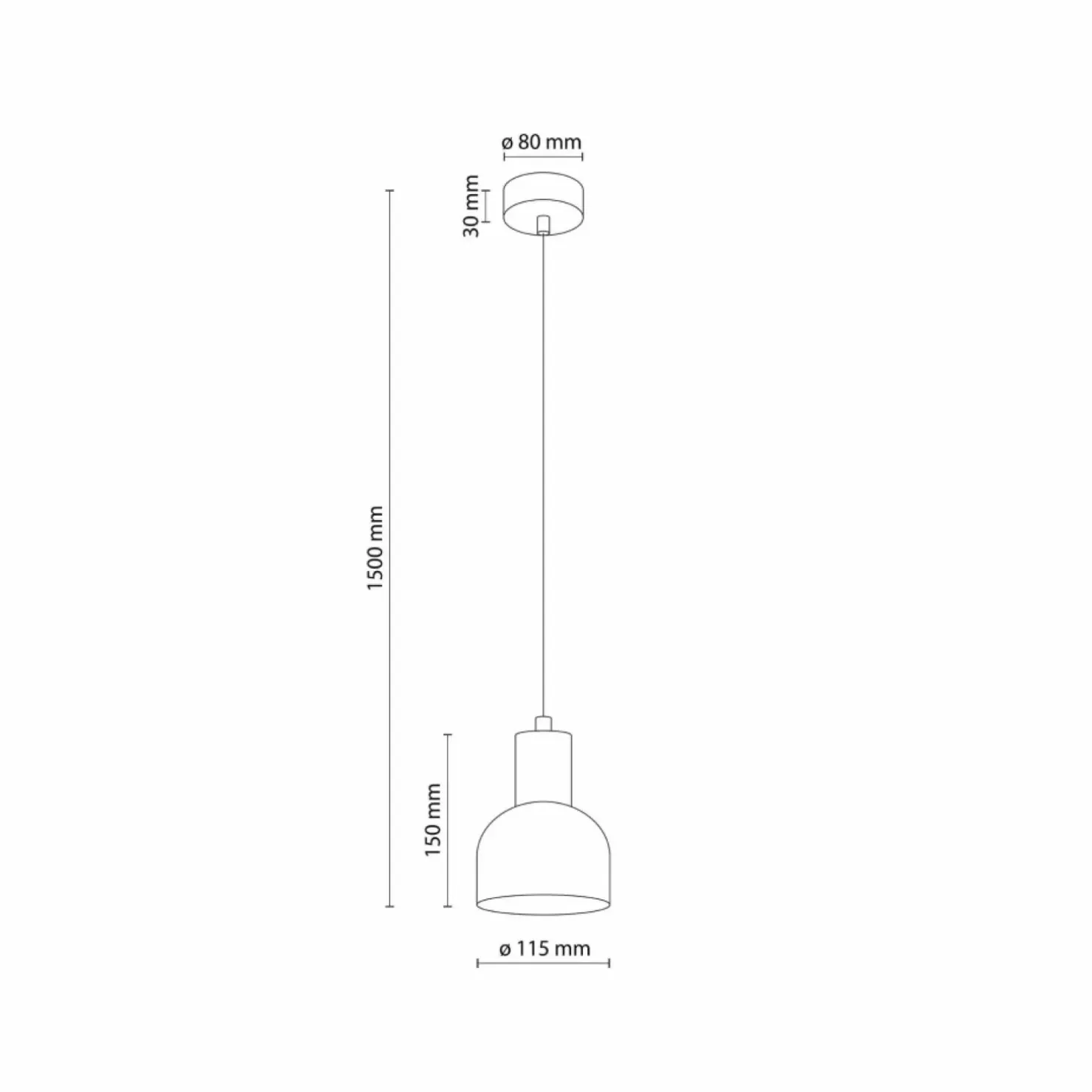 Store Sklep Kaja Minimalistyczny zwis z drewnianą oprawką TK 4894 CAIRO | Kaja