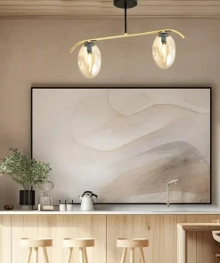 Store Sklep Kaja Miodowa lampa sufitowa z dwoma kloszami 1281/2 z serii FINES | Kaja