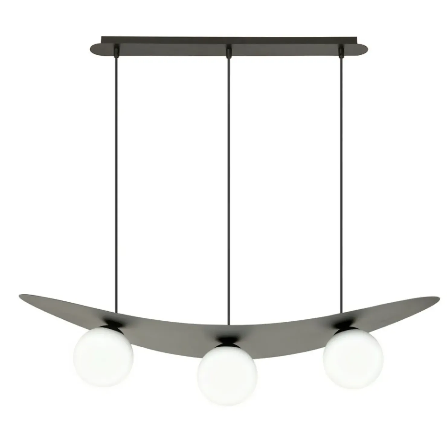 Hot Sklep Kaja Modernistyczna lampa wisząca z białymi kloszami 1301/3 z serii AURA