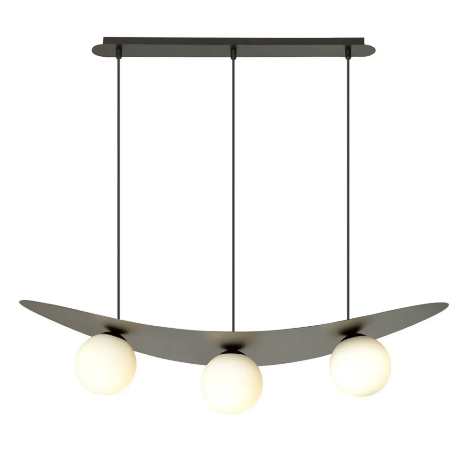 Hot Sklep Kaja Modernistyczna lampa wisząca z białymi kloszami 1301/3 z serii AURA