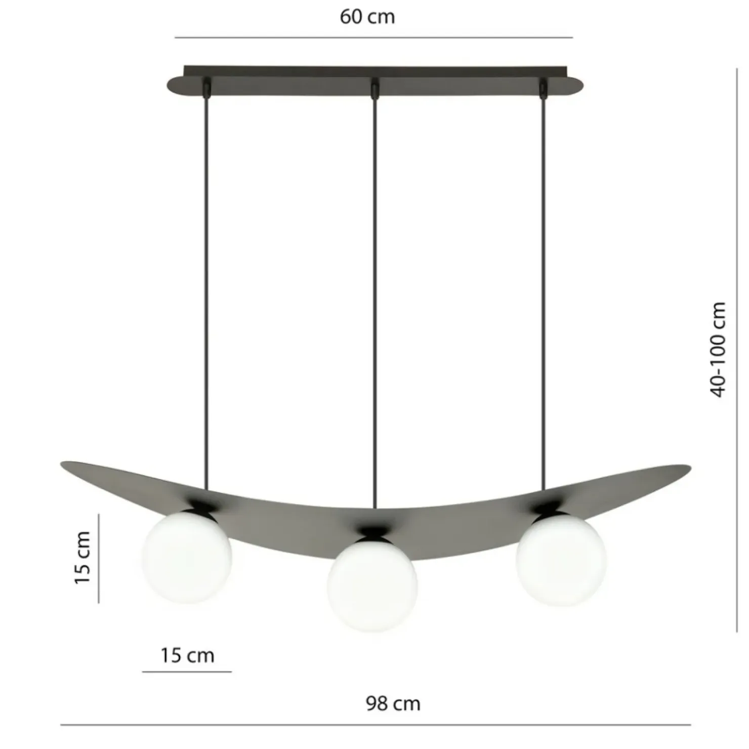 Hot Sklep Kaja Modernistyczna lampa wisząca z białymi kloszami 1301/3 z serii AURA
