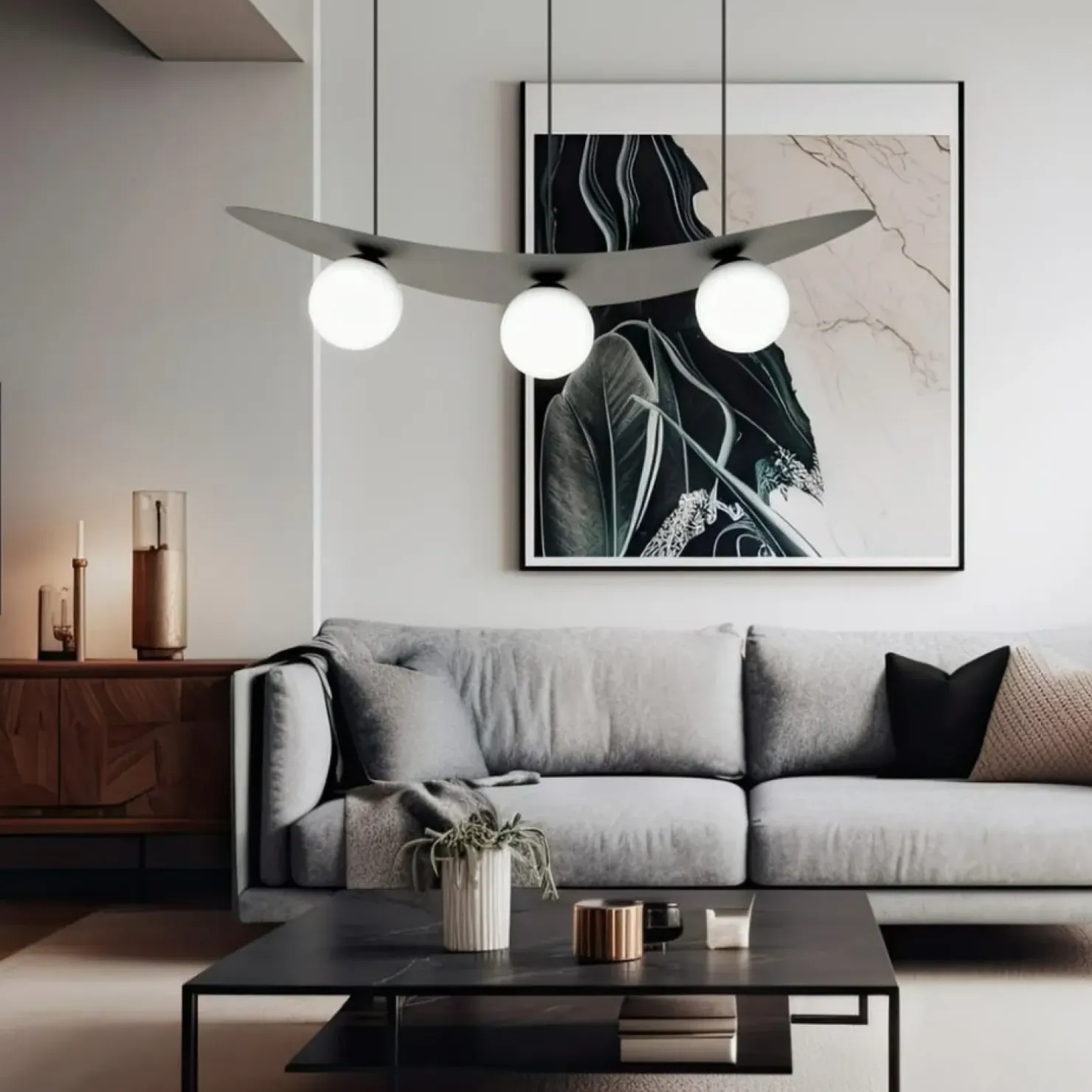 Hot Sklep Kaja Modernistyczna lampa wisząca z białymi kloszami 1301/3 z serii AURA