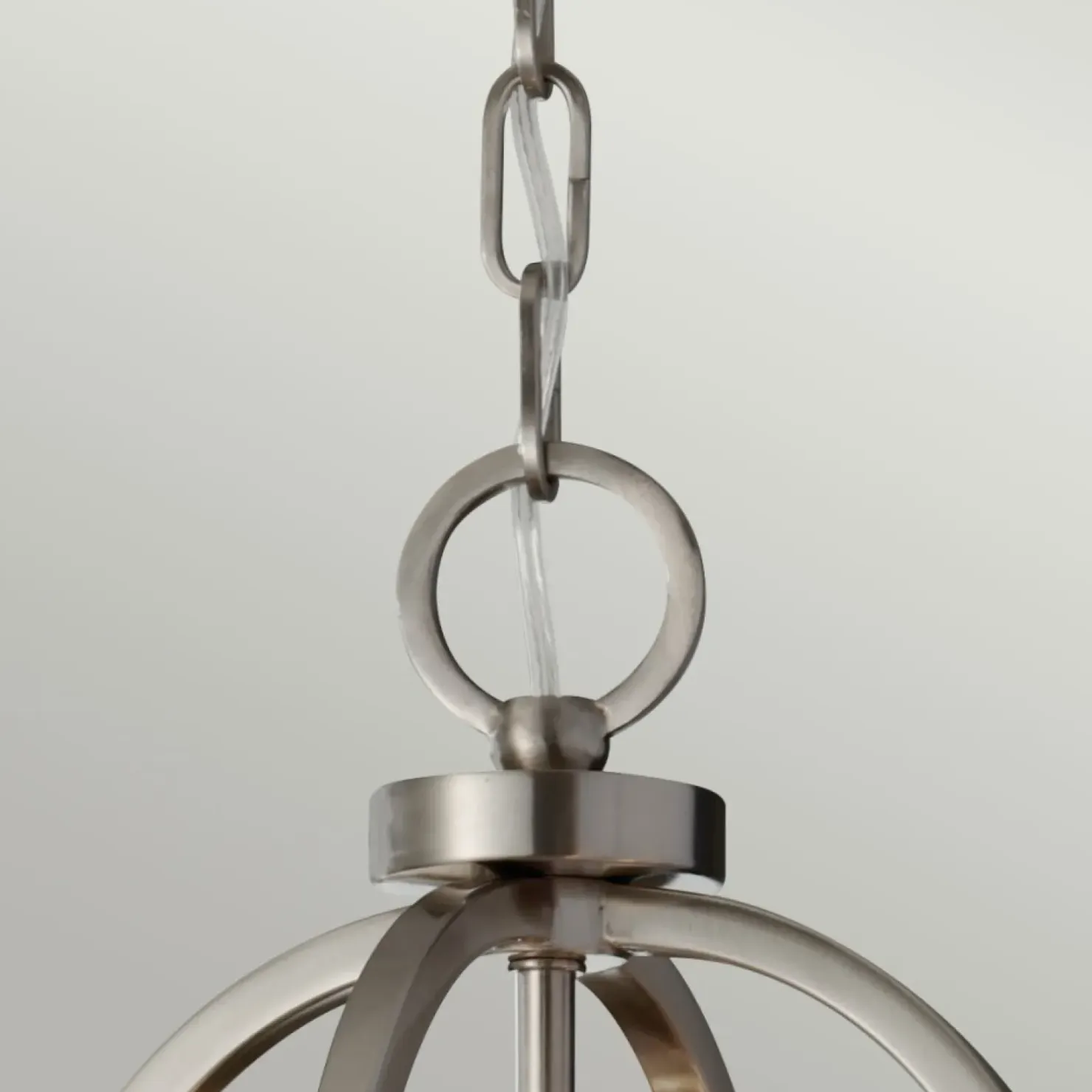 Outlet Sklep Kaja Modernistyczna lampa wisząca, srebrna FE-ZARA4 z serii ZARA szczotkowanastal