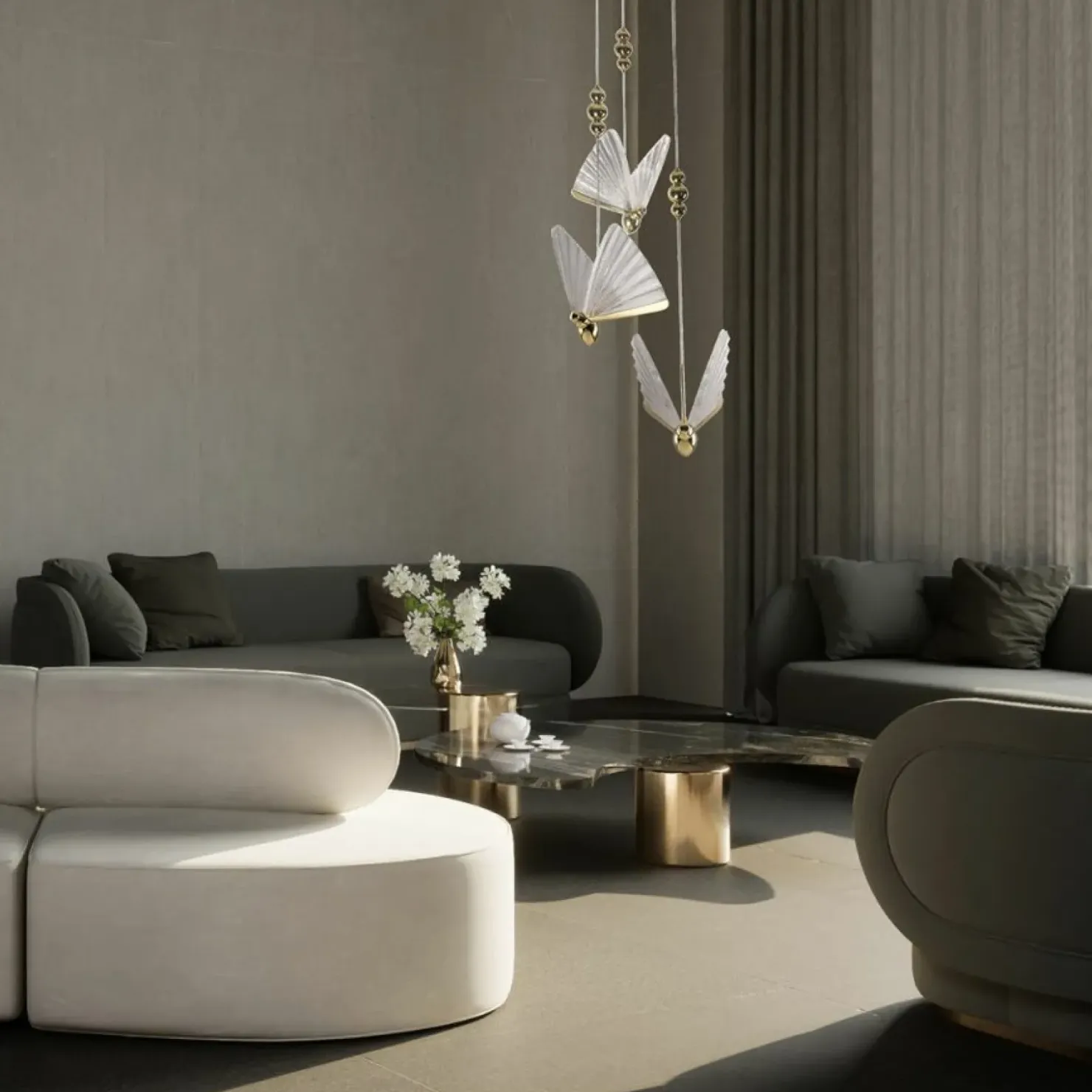 Modernistyczna lampa wisząca motyle LP-1715/3P MARIPOSA | Kaja*Sklep Kaja Fashion