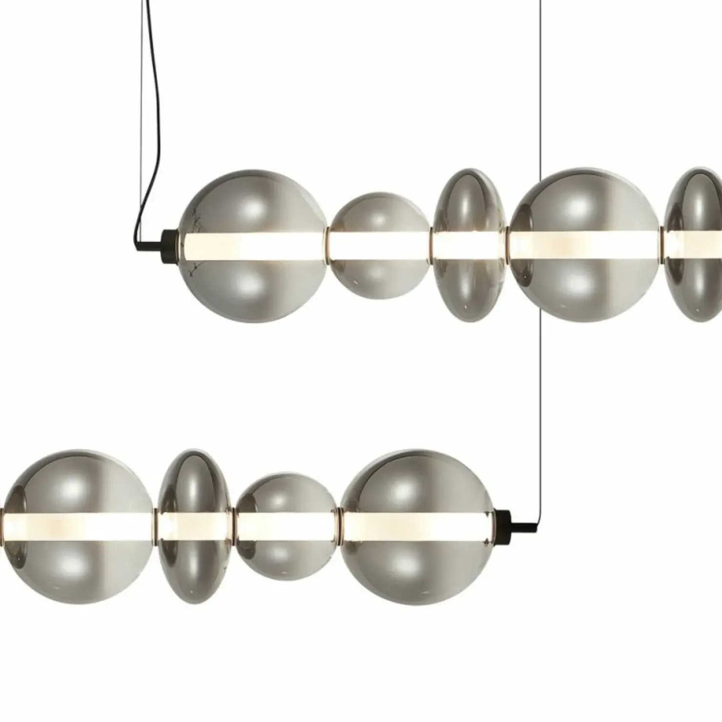 Cheap Sklep Kaja Modernistyczna lampa wisząca, świecące kamienie ML0348 DAPHNE | Kaja