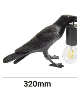 Modernistyczna lampka nocna ptak ABR-KARD-K RAVEN | Kaja Oświetlenie*Sklep Kaja New