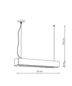 Discount Sklep Kaja Modernistyczna, ledowa lampa LP-7001/1P 20 WH-63 18/3 z serii IBROS