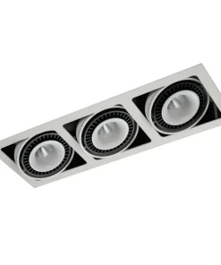 Moduł podtynkowy z 3 oczkami GL7116-3/54W WH+BL ALESSO | Kaja*Sklep Kaja Clearance
