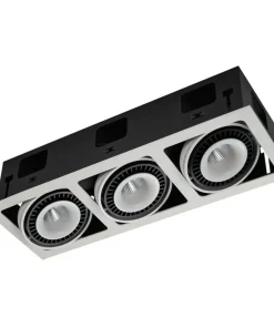 Moduł podtynkowy z 3 oczkami GL7116-3/54W WH+BL ALESSO | Kaja*Sklep Kaja Clearance