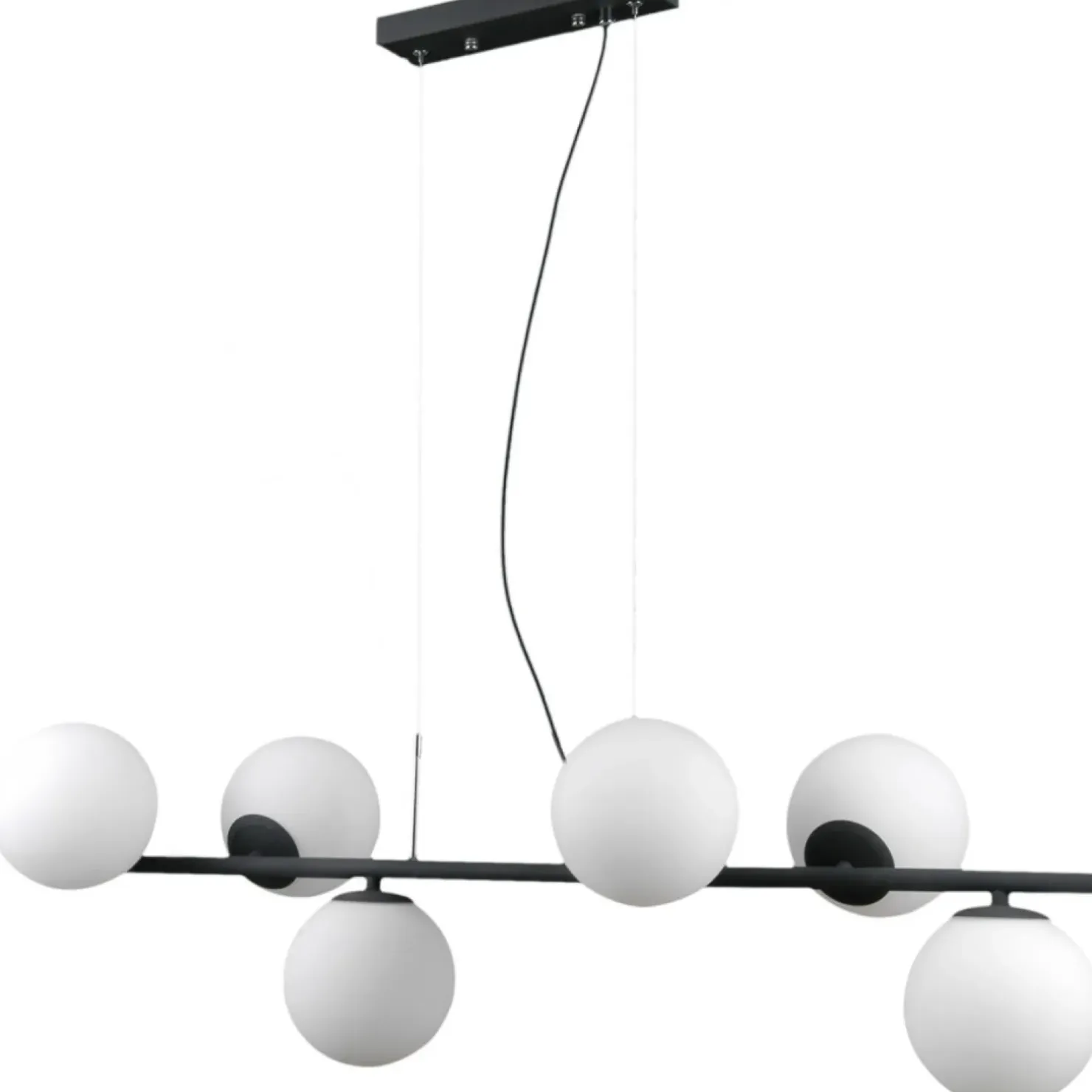 Best Sale Sklep Kaja Molekularna, czarna lampa wisząca PND-5510-6-BK RADDI | Kaja