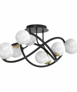 Shop Sklep Kaja Molekularna lampa sufitowa do salonu MX4922-8-EBGN NISYRO | Kaja