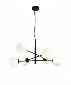 Store Sklep Kaja Molekularna lampa wisząca do salonu AZ4420 OVIEDO | Kaja Oświetlenie czarny