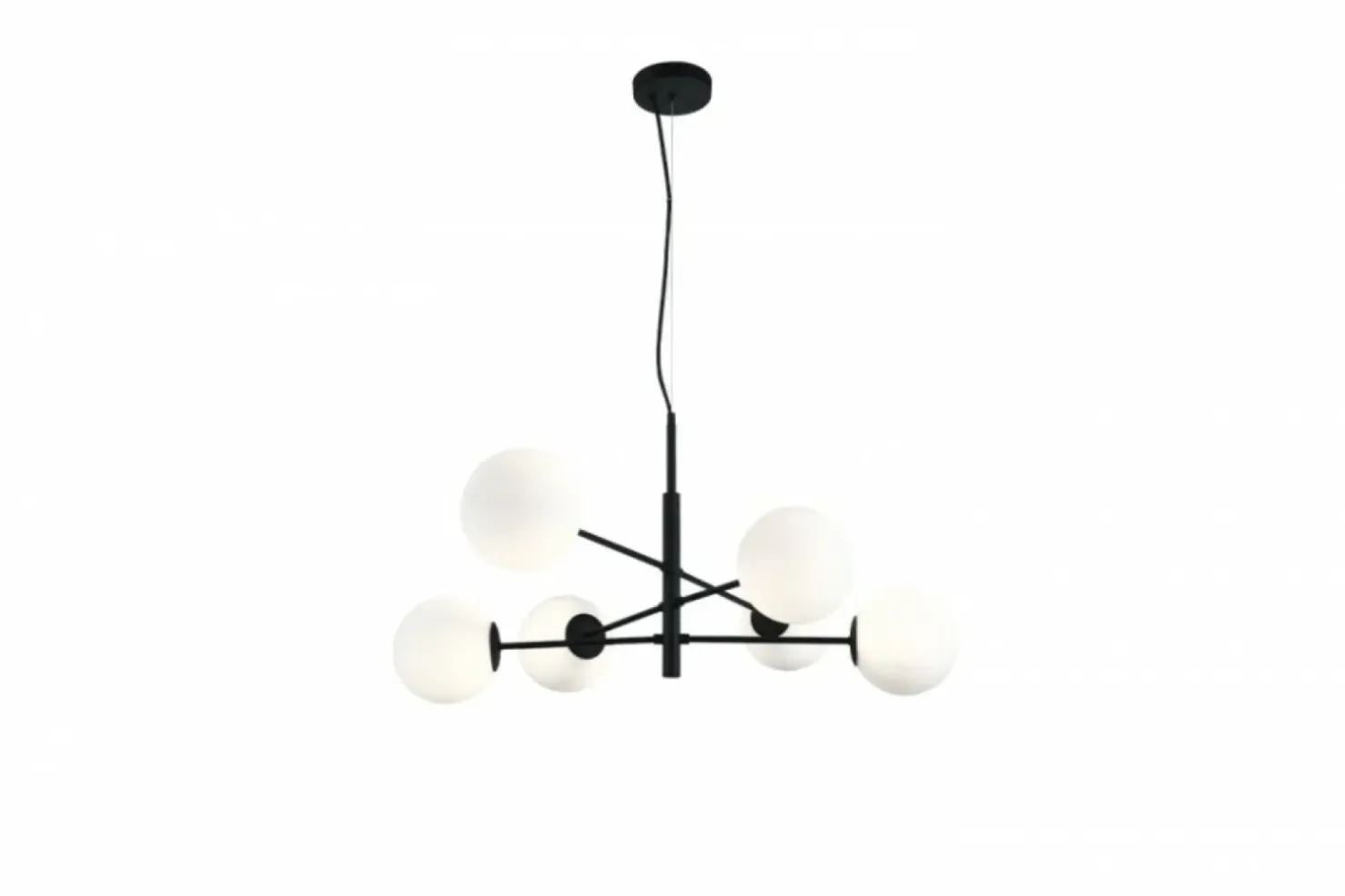 Store Sklep Kaja Molekularna lampa wisząca do salonu AZ4420 OVIEDO | Kaja Oświetlenie czarny