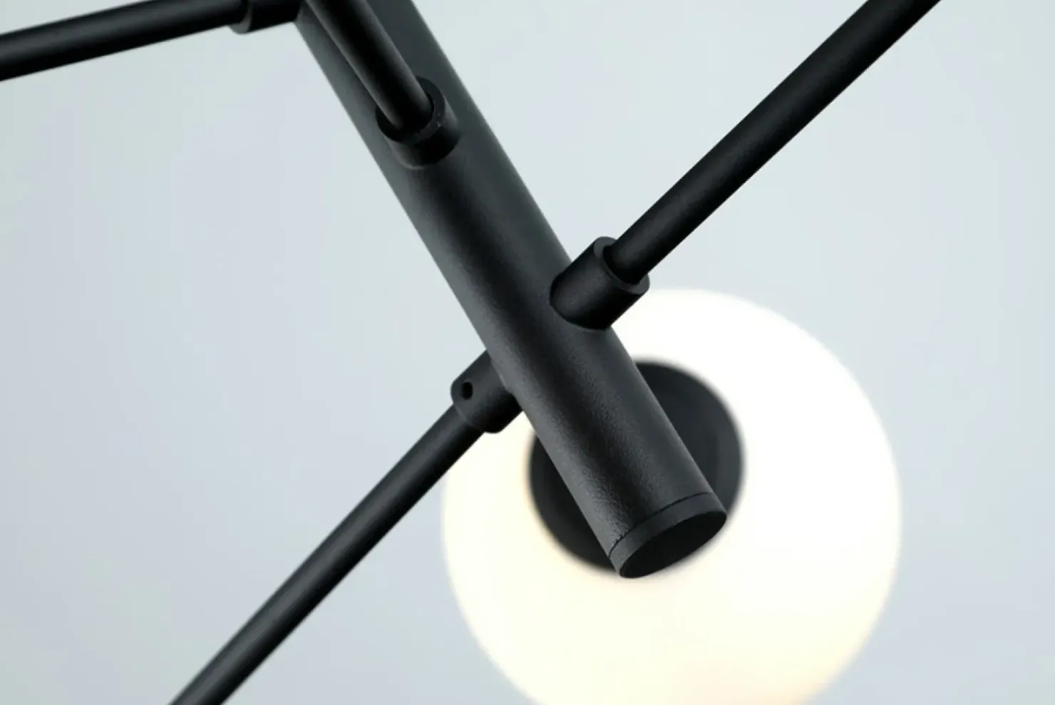 Store Sklep Kaja Molekularna lampa wisząca do salonu AZ4420 OVIEDO | Kaja Oświetlenie czarny