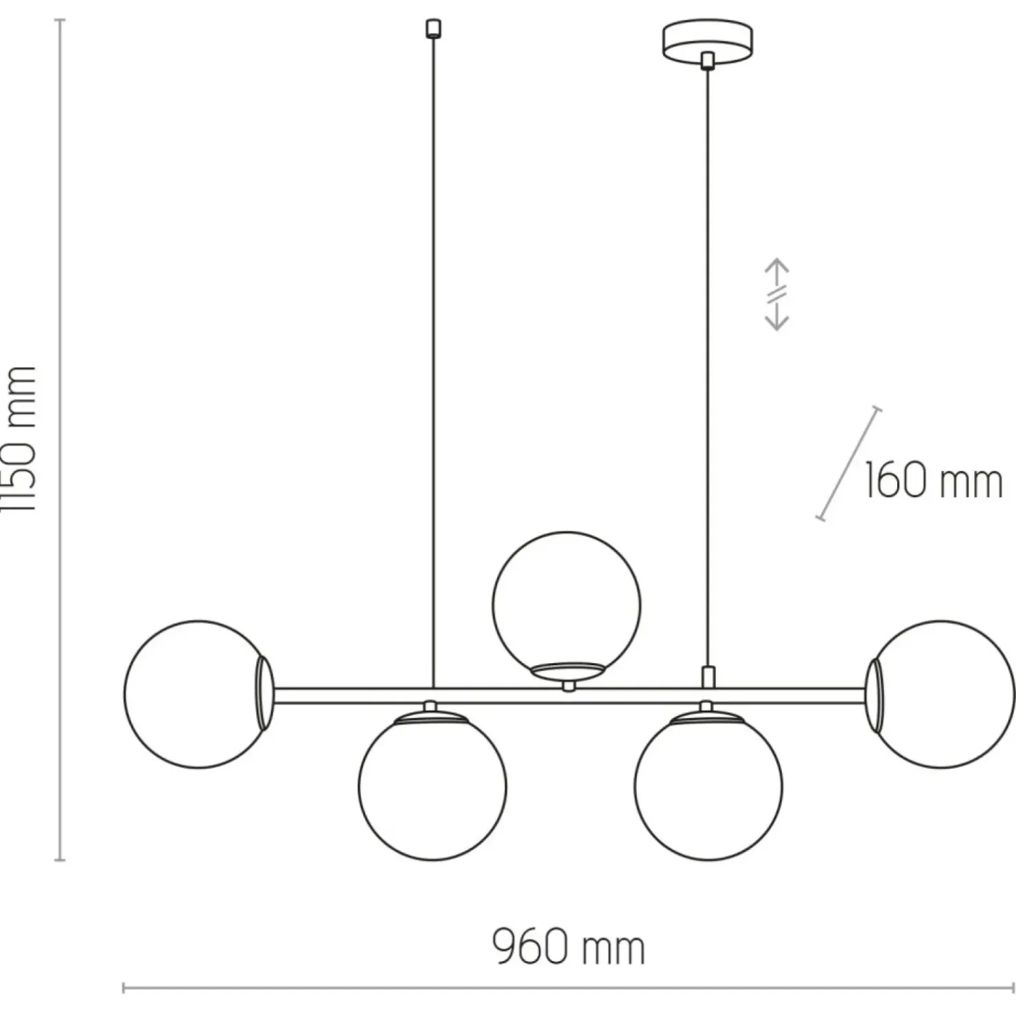 Best Sale Sklep Kaja Molekularna lampa wisząca nad stół TK 6219 CELESTE | Kaja Oświetlenie