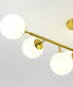 Online Sklep Kaja Molekularna, złota lampa nad stół LP-002/8P DORADO | Kaja Oświetlenie
