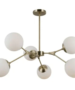 Best Sale Sklep Kaja Molekularna, złota lampa sufitowa PND-56980-6C ANNES | Kaja