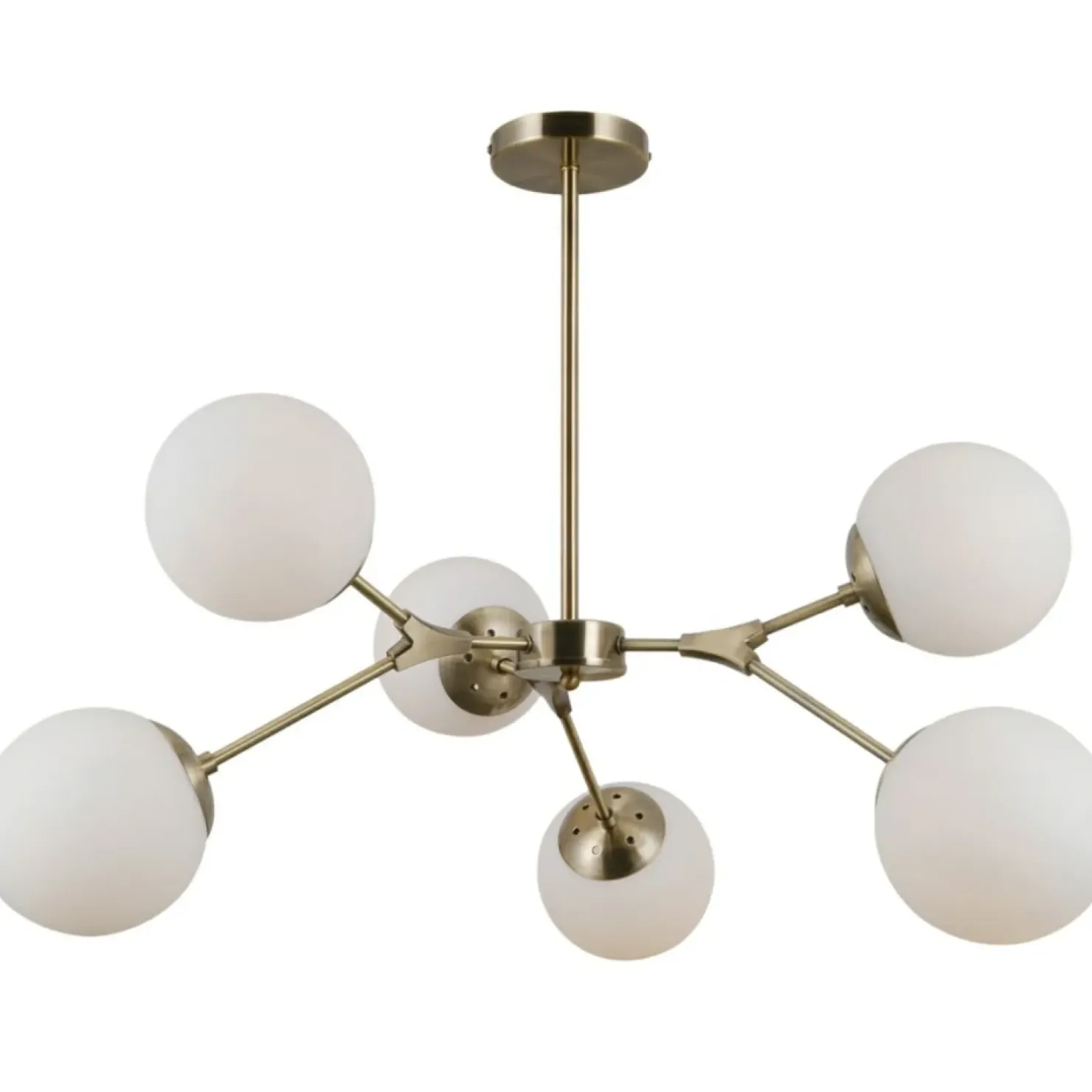 Best Sale Sklep Kaja Molekularna, złota lampa sufitowa PND-56980-6C ANNES | Kaja