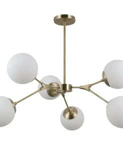 Best Sale Sklep Kaja Molekularna, złota lampa sufitowa PND-56980-6C ANNES | Kaja