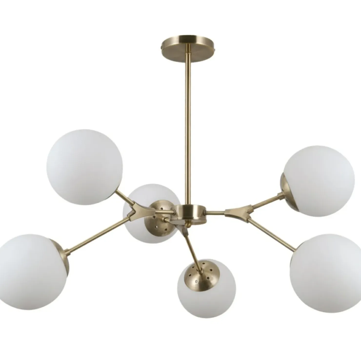 Best Sale Sklep Kaja Molekularna, złota lampa sufitowa PND-56980-6C ANNES | Kaja