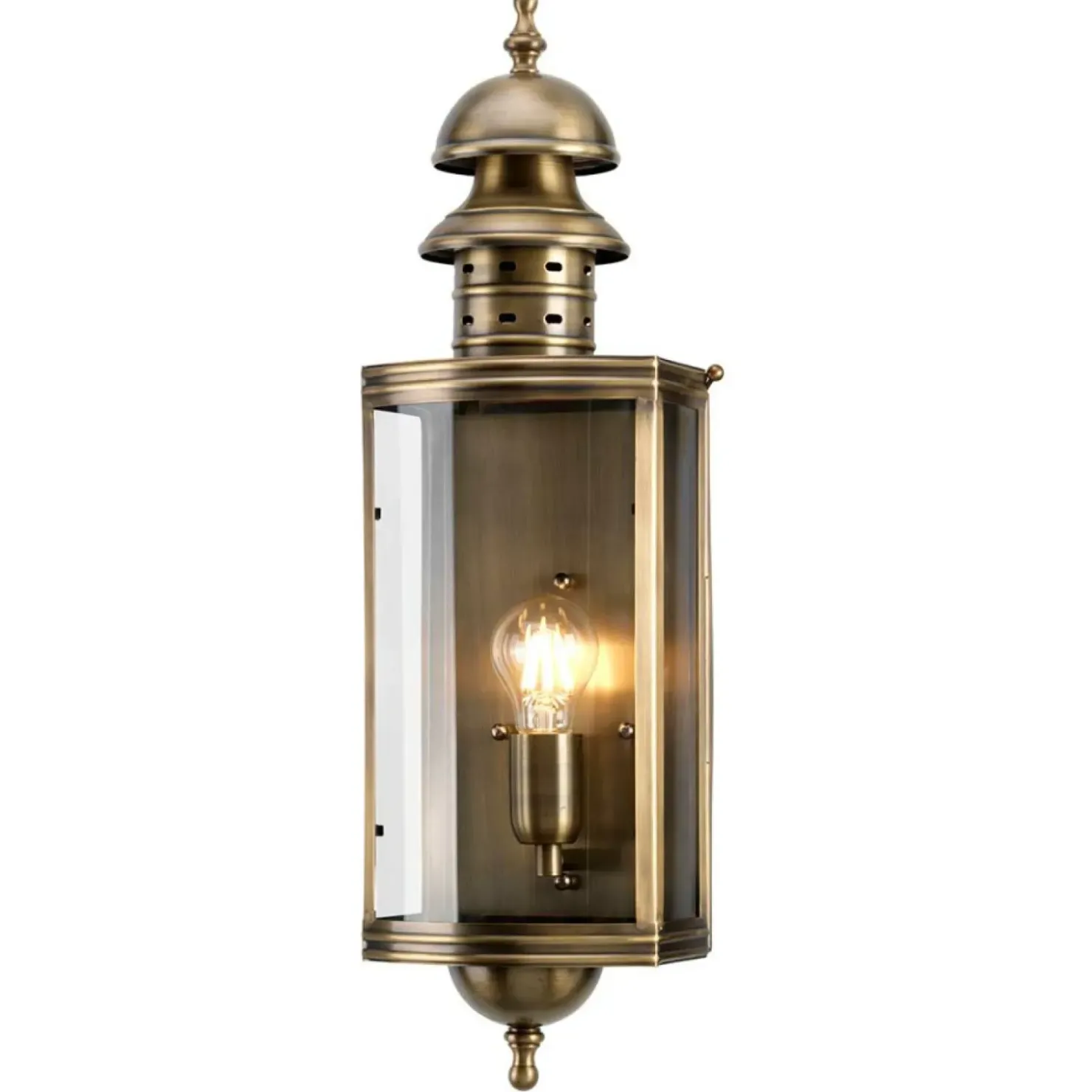Mosiężna lampa elewacyjna DOWNING-STREET z serii DOWNING STREET*Sklep Kaja Fashion