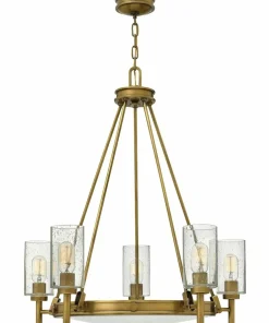 Mosiężna lampa wisząca ze szkłem HK-COLLIER5 z serii COLLIER*Sklep Kaja Discount