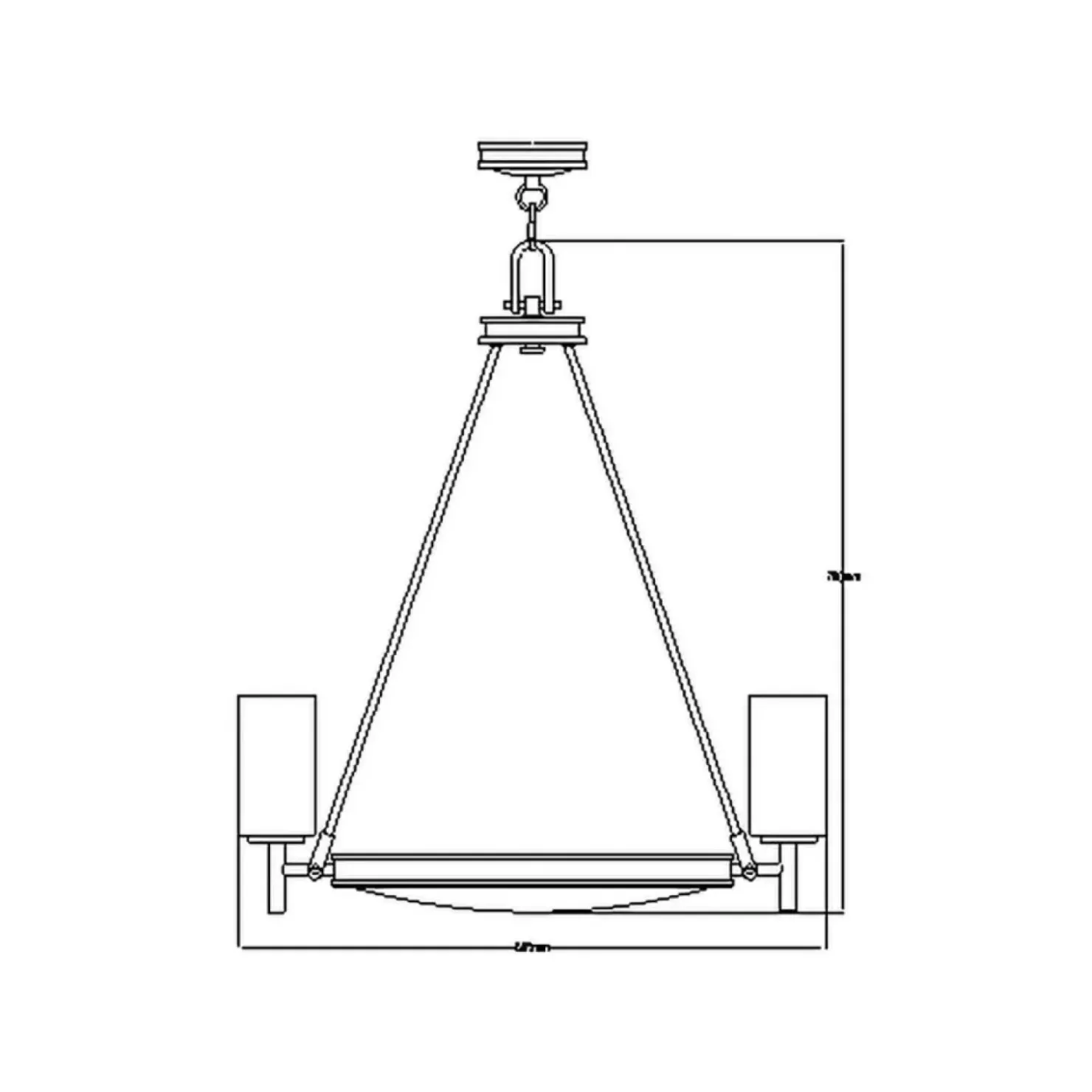 Mosiężna lampa wisząca ze szkłem HK-COLLIER5 z serii COLLIER*Sklep Kaja Discount