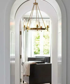 Mosiężna lampa wisząca ze szkłem HK-COLLIER5 z serii COLLIER*Sklep Kaja Discount