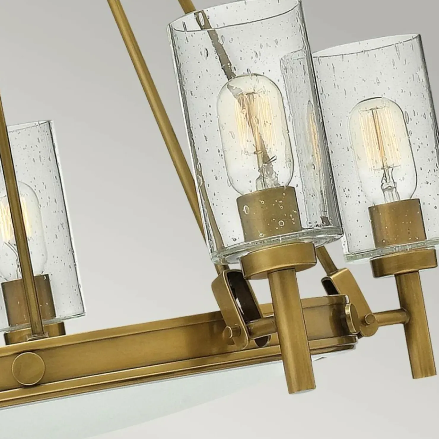 Mosiężna lampa wisząca ze szkłem HK-COLLIER5 z serii COLLIER*Sklep Kaja Discount