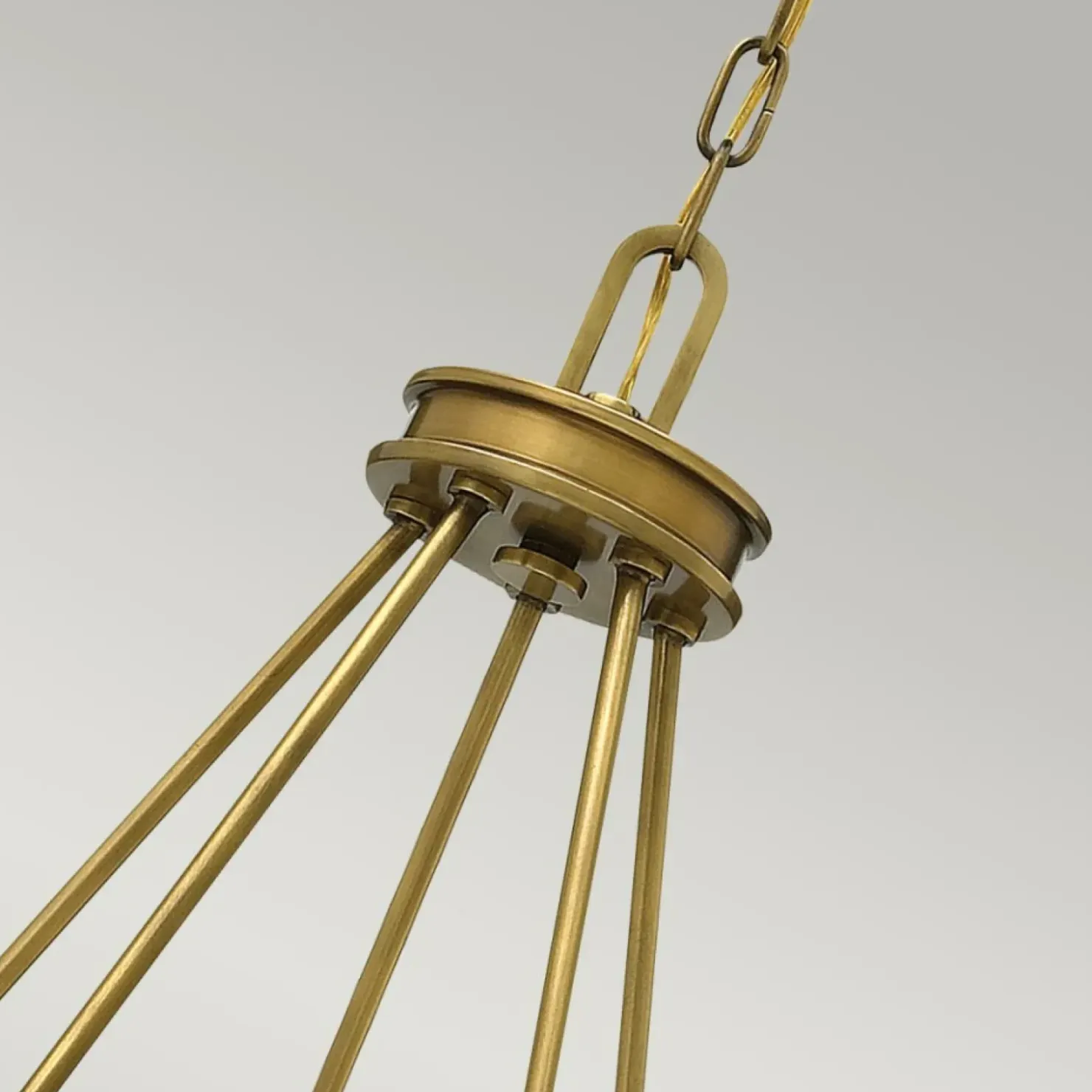 Mosiężna lampa wisząca ze szkłem HK-COLLIER5 z serii COLLIER*Sklep Kaja Discount