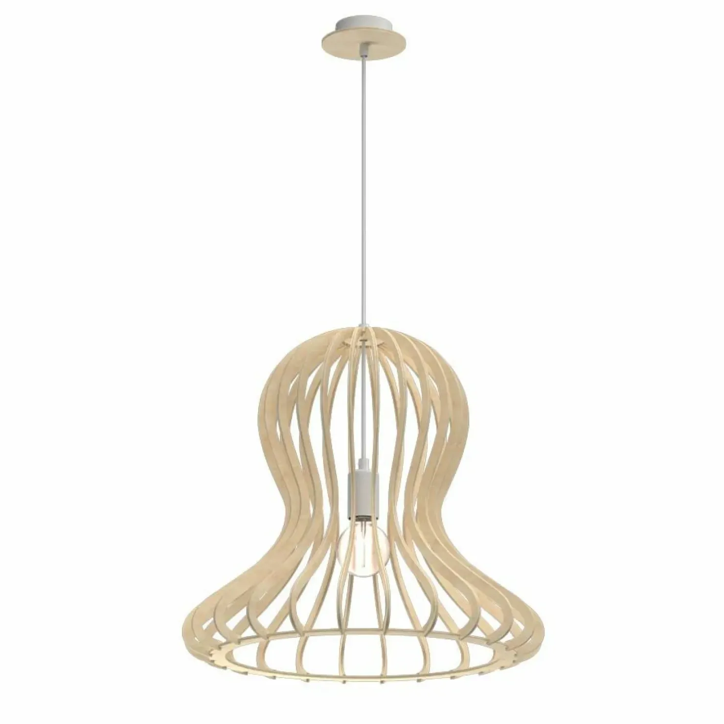Store Sklep Kaja Naturalna lampa wisząca do stylowej sypialni ANT 5017 OCTO | Kaja