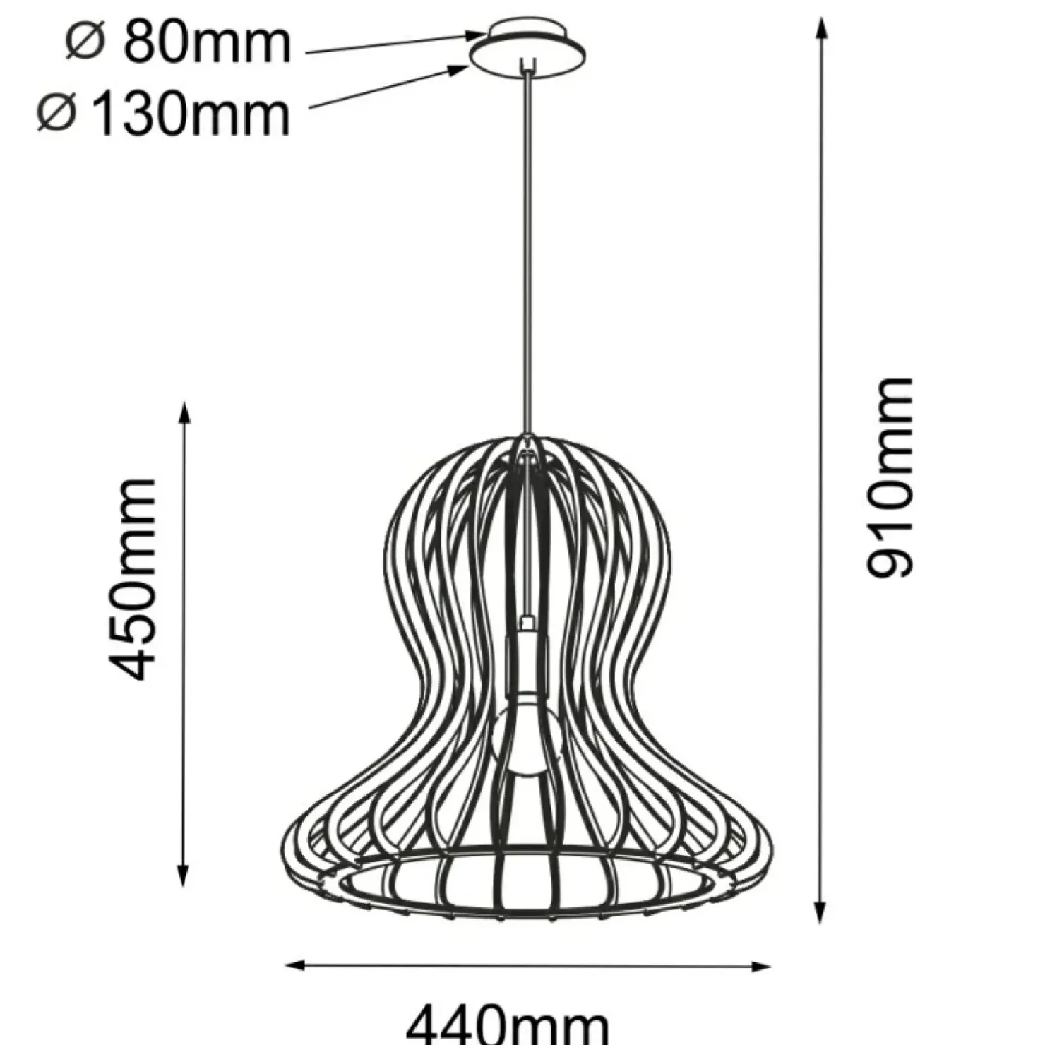 Store Sklep Kaja Naturalna lampa wisząca do stylowej sypialni ANT 5017 OCTO | Kaja