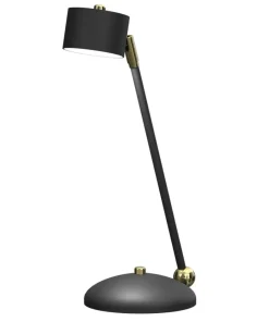 Niebanalna lampa biurkowa, czarno-złota MLP7764 z serii ARENA | Kaja Oświetlenie*Sklep Kaja Outlet