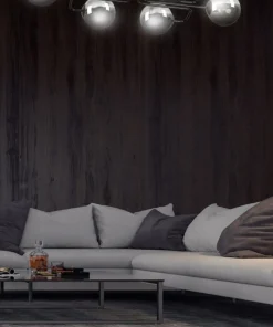 Best Sklep Kaja Niebanalna lampa sufitowa grafitowe klosze 832/6A | Kaja Oświetlenie