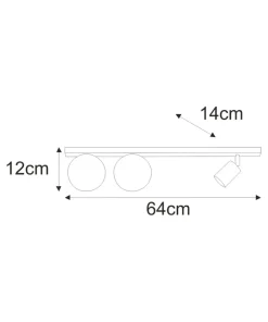 Niebanalna lampa sufitowa w m kolorze K-5495 z serii ANDI*Sklep Kaja Online