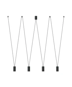 Best Sale Sklep Kaja Niebanalna lampa wisząca w nowoczesnym stylu 7822 | Kaja Oświetlenie czarny