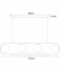 Cheap Sklep Kaja Niebanalna lampa wisząca z kloszami nad stół K-4962 | Kaja Oświetlenie