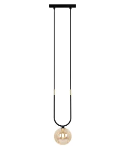Best Sale Sklep Kaja Niebanalna lampa wisząca z miodowym kloszem K-5595 z serii GOLDI
