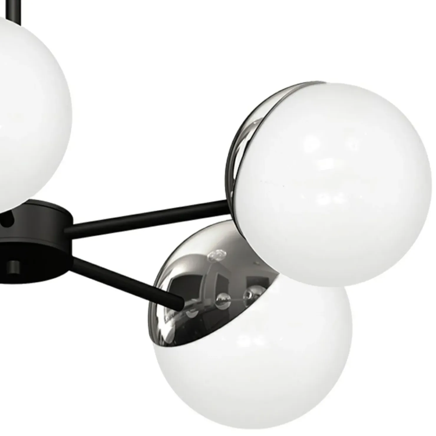 Hot Sklep Kaja Niebanalna lampa wisząca z pięcioma kloszami MLP8882 z serii SFERA | Kaja Oświet chrom