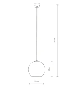 Hot Sklep Kaja Niebanalna, szklana lampa wisząca z kloszem 7605 | Kaja Oświetlenie chrom