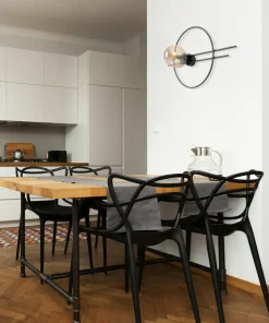 Niebanalny kinkiet z ozdobnym okręgiem i kloszem K-5346 z serii CORSA*Sklep Kaja Clearance