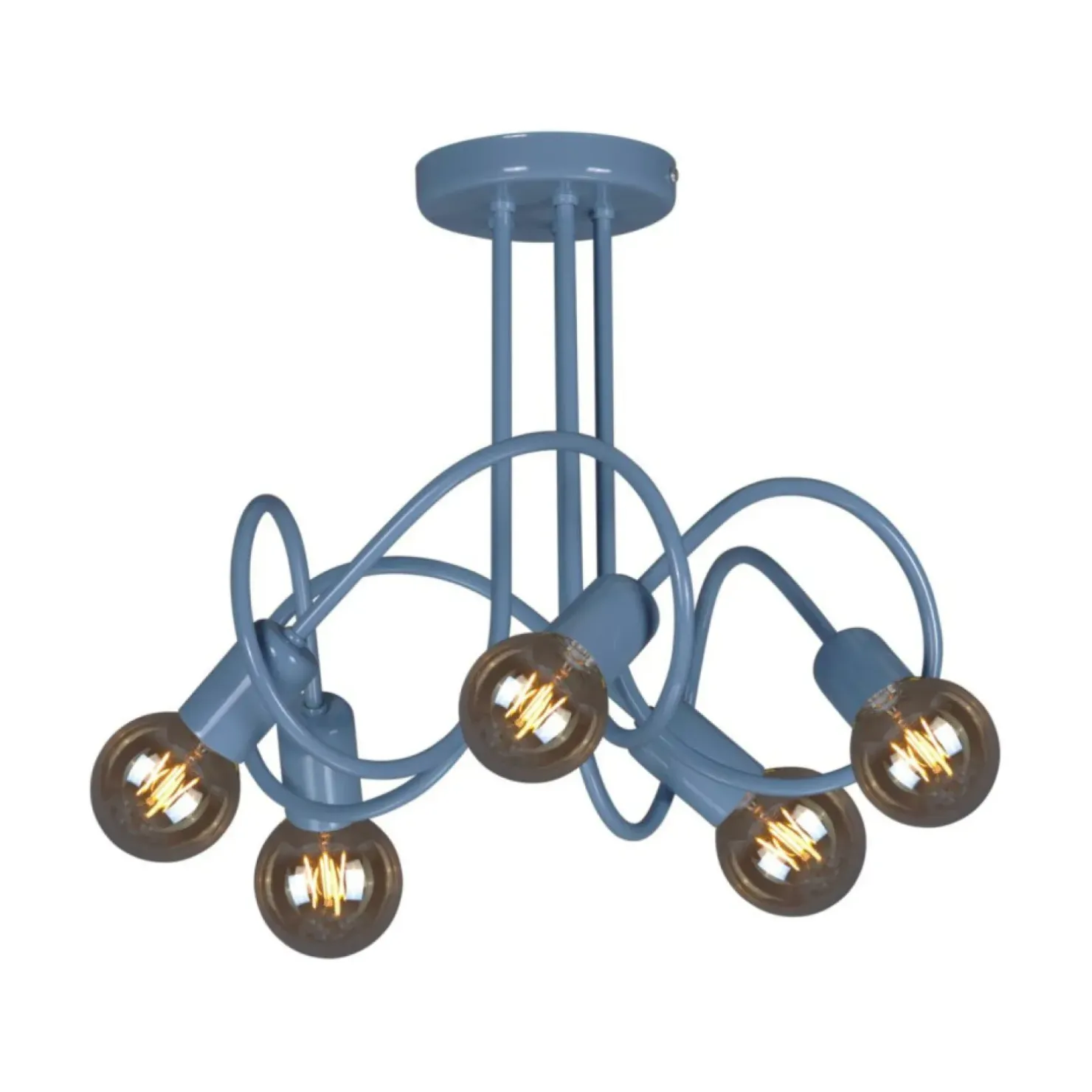 Store Sklep Kaja Niebieska, dziecięca lampa sufitowa K-4517 MALVA | Kaja Oświetlenie niebieski
