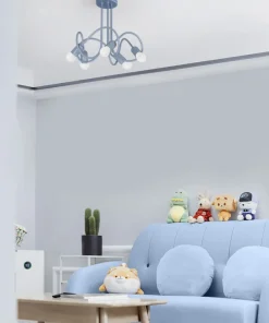 Store Sklep Kaja Niebieska, dziecięca lampa sufitowa K-4517 MALVA | Kaja Oświetlenie niebieski