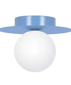 Niebieska lampa sufitowa z białymi kulkami K-5447 z serii ROBIN*Sklep Kaja Online