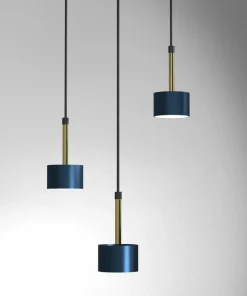 Cheap Sklep Kaja Niebieska lampa wisząca do salonu, nad stolik MLP7774 z serii ARENA | Kaja Oświe