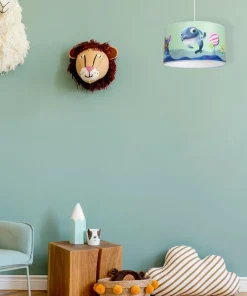 Niebieska lampa wisząca, rysunek rybki MLP6802 z serii DELFINKA FINKA | Kaja Ośw*Sklep Kaja Flash Sale