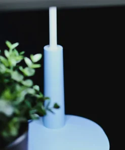 Niebieska lampka biurkowa, wbudowany LED K-BL1521 seria MILO*Sklep Kaja Online